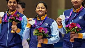 Indian women’s 10m air rifle team bags Asian Games silver