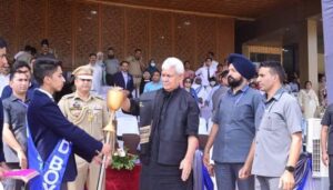 LG Sh. Manoj Sinha inaugurated the annual sports meet of Burn Hall School at Bakshi Stadium, Srinagar